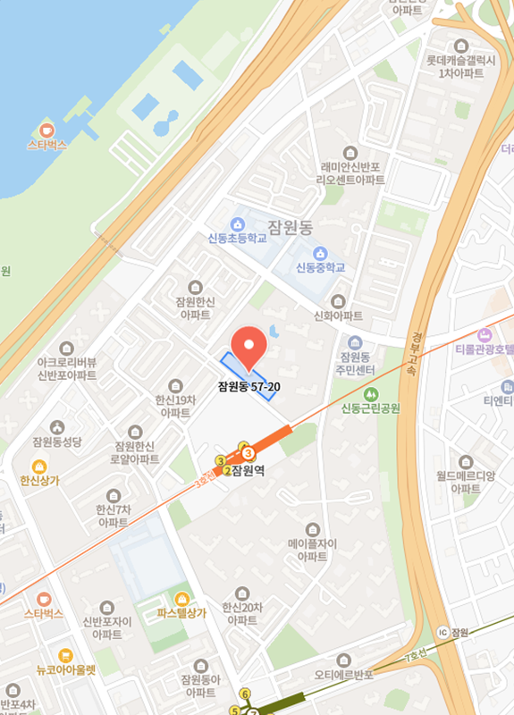 윤민정형외과 지도
